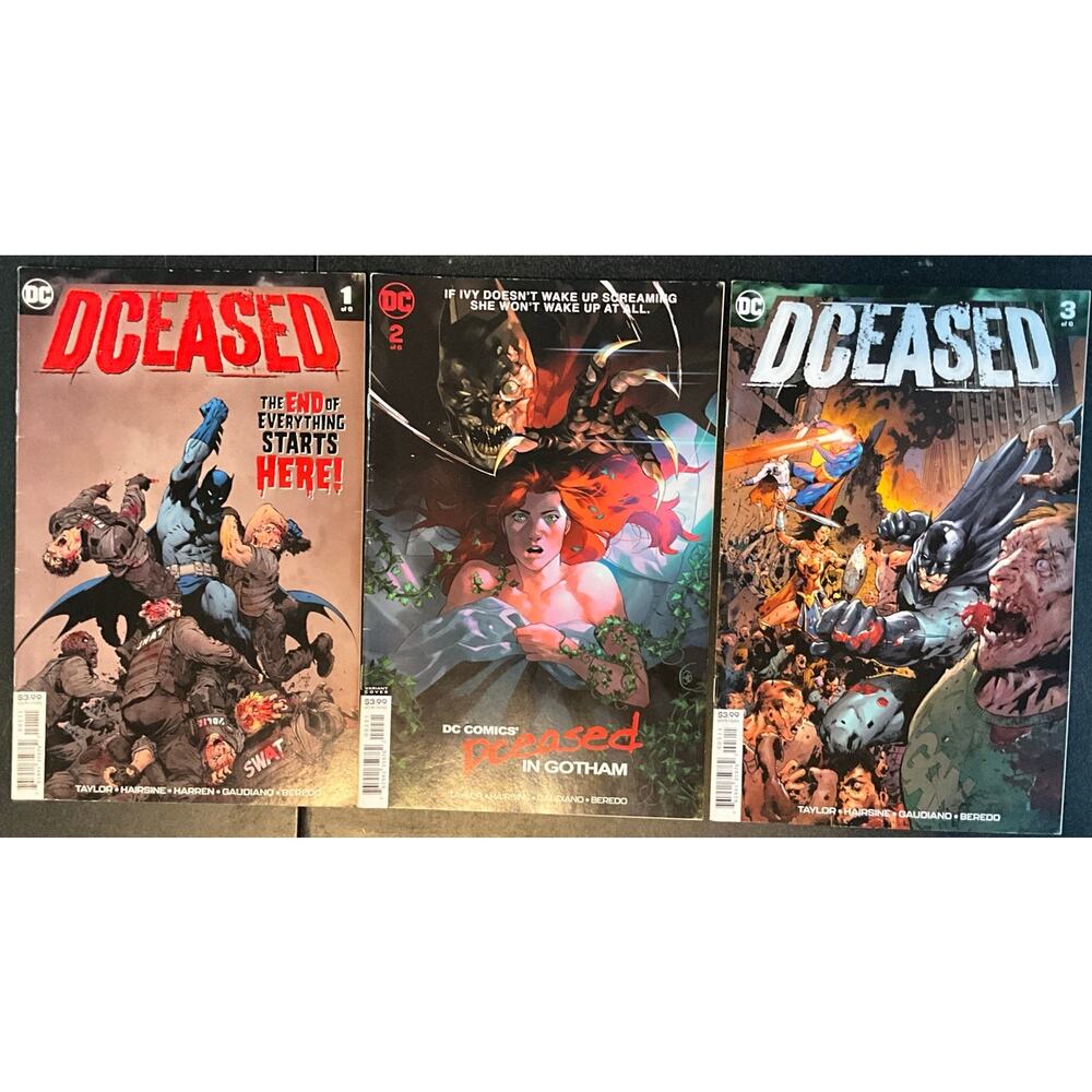 Set of 3 DC Dceased Comic Books Vol #1-3